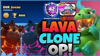 8600 TROPHIES W LAVA CLONE DECK  CLASH ROYALE [upl. by Dor]