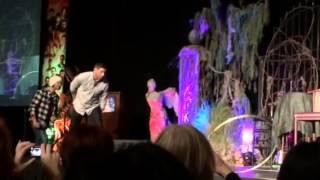 Jensen Ackles amp Jared Padalecki do the hula hoop dance [upl. by Yrkcaz852]