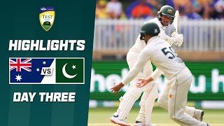 Australia v Pakistan 202324  First Test  Day 3 [upl. by Dari823]