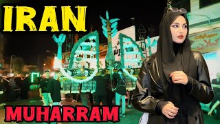 Iran 🇮🇷 muharram carnival in Gilan night walk muharram [upl. by Egiap]