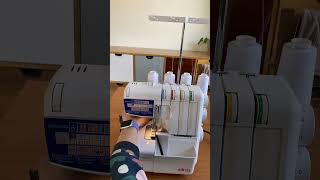 Elna Elina Pro overlocker demonstration [upl. by Zulaledairam]