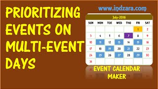 Event Calendar Maker  Excel Template  Prioritizing Events [upl. by Valdis]