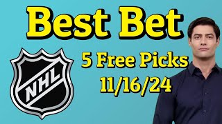 quot🔥 Top NHL Picks amp Predictions for 111624 – Win Big Tonight [upl. by Leakim]