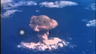 Operations Crossroads plutonium bomb nuclear test quotABLEquot in Marshall IslandsHD Stock Footage [upl. by Margaretta]