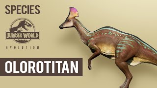 Olorotitan  SPECIES PROFILE  Jurassic World Evolution [upl. by Enoved844]