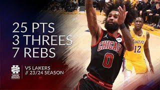 Coby White 25 pts 3 threes 7 rebs vs Lakers 2324 season [upl. by Vogel]