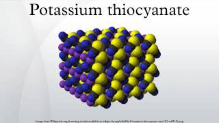 Potassium thiocyanate [upl. by Dirrej967]