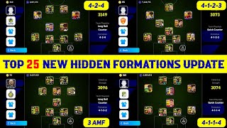 Top 25 Hidden Formations Update In eFootball 2024 Mobile  424 Formation Available 🤔 [upl. by Nahtanoj]