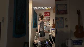 DAY 49 OF STANDING AGAIN AFTER 2 YEARS PARALYZED😭😱🥹viral emotional shorts fyp ytshorts fy [upl. by Vish567]