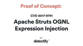 Proof of Concept CVE20179791 Apache Struts OGNL Expression Injection [upl. by Haymes]