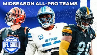 2024 Midseason OLine amp DLine AllPro Teams  MNF Review  PFF NFL Show [upl. by Wagner564]