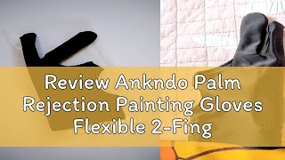 Review Ankndo Palm Rejection Painting Gloves Flexible 2Finger Universal Stylus Pen Drawing Glove A [upl. by Virendra105]