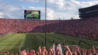 Shaqiri bicycle kick goal stadium fan reaction [upl. by Lorenz]