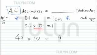 Conversion of Metric Units Converting Decimeters to Centimeters [upl. by Niajneb]