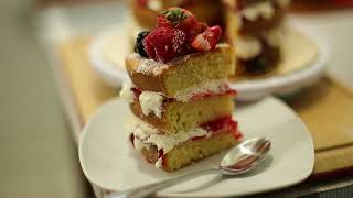 How to make Victoria Sponge Cake Recipe  Recipe for Strawberry Short Cake [upl. by Innavoij]