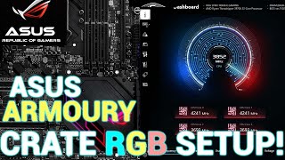 How to Setup ASUS Armoury Crate RGB ASUS Armoury Crate Installation [upl. by Knorring]