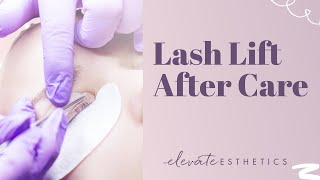 Lash Lift Aftercare [upl. by Airom]