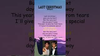 Wham  Last Christmas Lyrics shorts [upl. by Lubow]