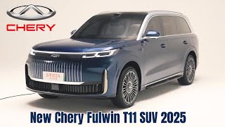 Cherys New Large SUV  First Look  PreLaunch Video  New Chery Fulwin T11 SUV 2025 [upl. by Willie]