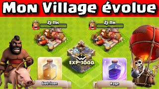 Mon Village évolue 3  Gros Butin qui fait plaisir   Clash of Clans [upl. by Ribaudo513]