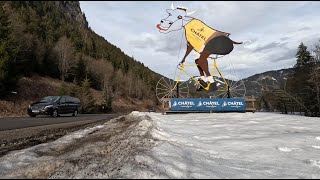 Scott Beaumont on the road to Châtel with Bridgestone Duravis All Season van tyres [upl. by Ruggiero]