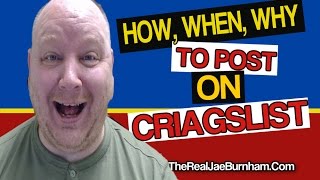 How When Where To Effectively Post On Craigslist Without Getting Flagged [upl. by Muhammad]