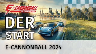 ECannonball 2024 Der Start LIVE aus Dresden  alle 80 Teams fahren los [upl. by Asselim]