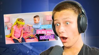 REACTING TO MY FIRST SIS VS BRO VIDEO [upl. by Leber551]