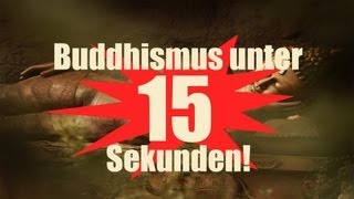 Buddhismus unter 15 SEKUNDEN erklärt Buddhismus [upl. by Luana943]