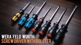 Screwdriver with bolster งานสวยๆ น่าใช้งานจาก Wera Felo Wurth [upl. by Ainevul]