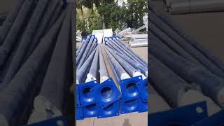 Hot dip galvanized steel pole [upl. by Enyalahs495]