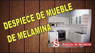 COMO HACER UN DESPIECE DE UN MUEBLE DE MELAMINA [upl. by Cutler581]