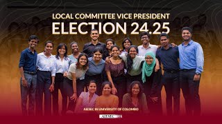 Local Committee Vice President Election 2425  AIESEC in University of Colombo [upl. by Barbey471]