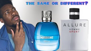 Chanel Allure Homme sport vs Missoni Wave inspired by or clone Which one is best to have [upl. by Nobell]