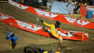 😱 Haiden Deegan Helicopter Crash 💥 Loses Lead at Hangtown Must Watch 🚁 [upl. by Divaj]