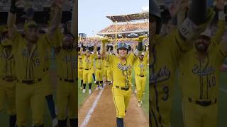 Hands up for the coolest walk up ever 🙌🙌🙌 savannahbananas mlb macklemore cantholdus walkup [upl. by Killigrew]