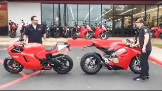 Ducati Panigale V4 vs Ducati Desmosedici V4 Exhaust Rev Off [upl. by Adirem]