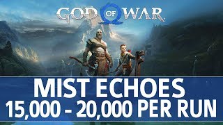 God of War  Niflheim Mist Echoes Farming Walkthrough 15000  20000 Mist Echoes per 10 Minutes [upl. by Rolyt709]