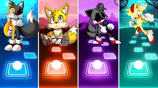 Tails Exe 🆚 Tails Exe FNF 🆚 Baby Tails 🆚 Super Shadow Tiles Hop EDM Rush [upl. by Aenaj]