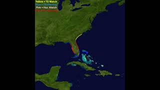 milton closing in on Florida as a 175mph Category 5 hurricane weather tropicalcyclone [upl. by Sasnak]