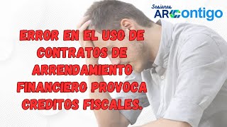 TRATAMIENTO FISCAL DEL ARRENDAMIENTO PURO Y FINANCIERO [upl. by Ennaeerb]