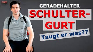 Geradehalter  Taugt ein Schultergurt etwas  Test mit verblüffendem Ergebnis [upl. by Canty200]