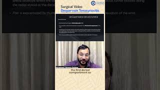 A small overview of the Surgical Video Dequervain Tenosynovitis by Dr Faheem Kotekar [upl. by Attolrac]