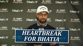 Akshay Bhatia Experiences Heartbreak On 18th At Rocket Mortgage Classic [upl. by Sirehc]