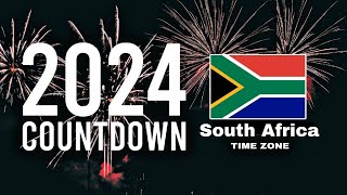 South Africa 2024 New year Countdown Live  SAST Time Zone [upl. by Polard712]