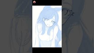 【Timelapse】Azur Lane Atago short azurlane digitalart [upl. by Eenaj974]