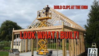 DIY 24 x 24 Pole Build Garage  Barndominium [upl. by Virgilio346]