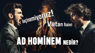 Verecek Cevabı Olmayanlar Bunu Yapıyor Ad Hominem Nedir [upl. by Lais]