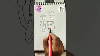 How to draw dora the explorer bag drawing easy kids dora backbag drawingtutorials art [upl. by Ainotal]