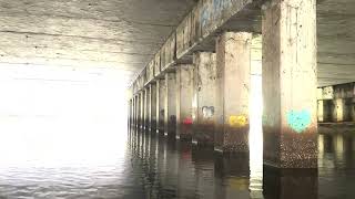 Passing under a bridge on the Loxahatchee River [upl. by Oatis]